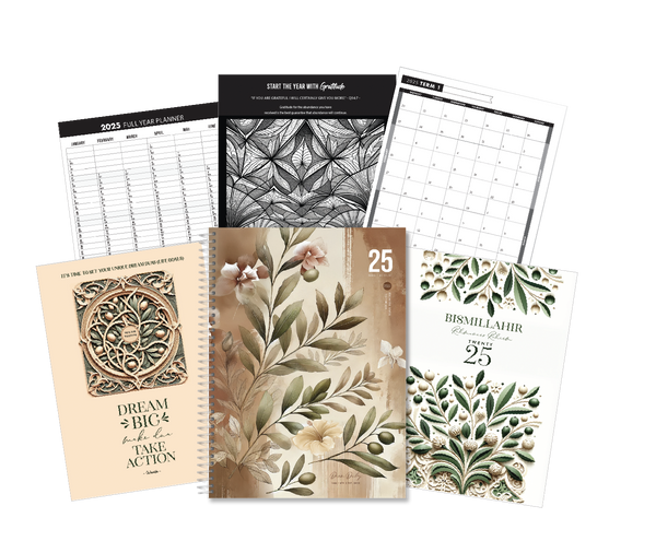 2025 A4 Day Per Day - "Timeless Resilience" Deen Daily Planner 350+ pages