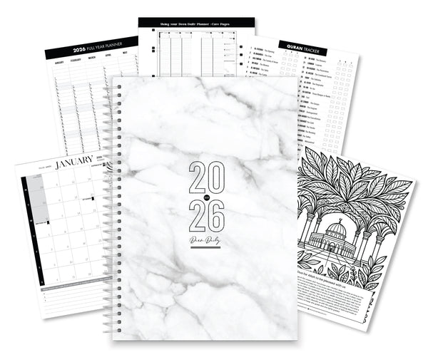 2026 A4 Day Per Day - Deen Daily Planner 350+ pages