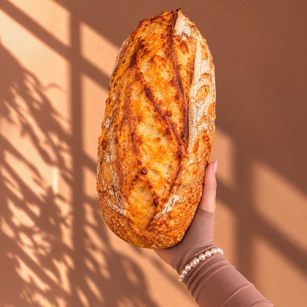 The Cheddar + Crispy Onion Loaf — Mini Baguettes