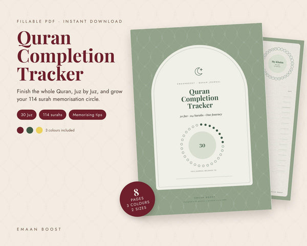 Quran Completion Tracker cover