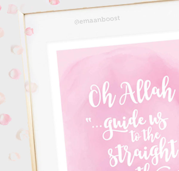 Oh Allah "guide us to the straight path"