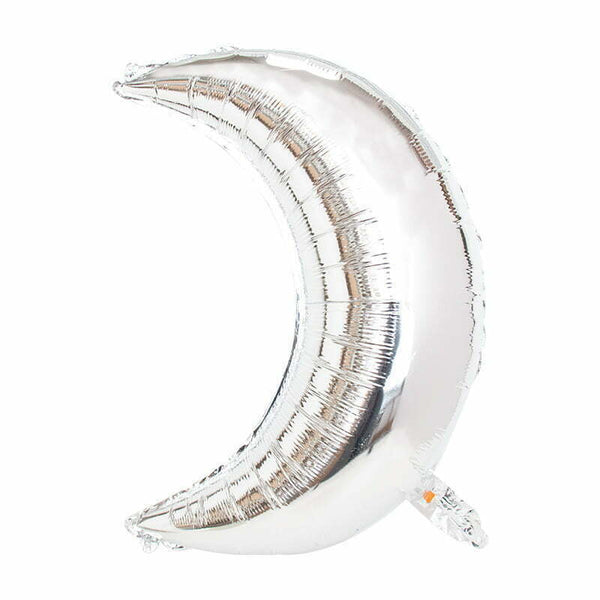 Silver Cresent Foil Balloon