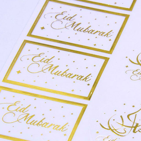 Gold Foil Eid Stickers (14pk)