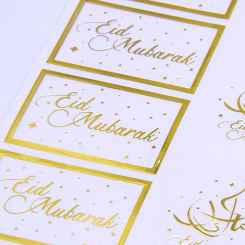 Gold Foil Eid Stickers (12pk)