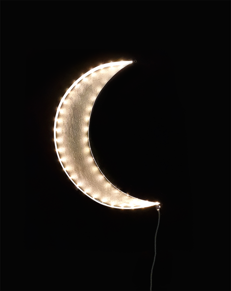 Large Led Light Crescent Moon