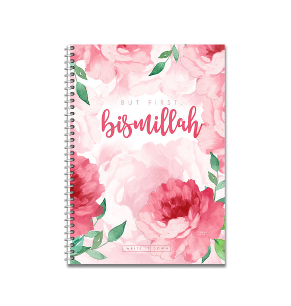 But First, Bismillah - Blush Notebook