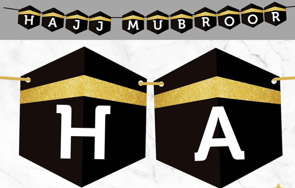 HAJJ Mubroor (double sided) Bunting